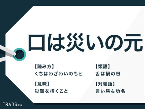 口禍之門|【口は災いの元】と【口は禍の門】の意味の違いと使。